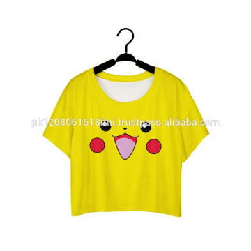 hauts et t-shirt pour femmes et filles imprimés pokemon